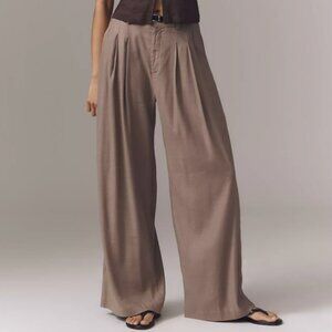 Maeve Wide Leg Pants in Taupe